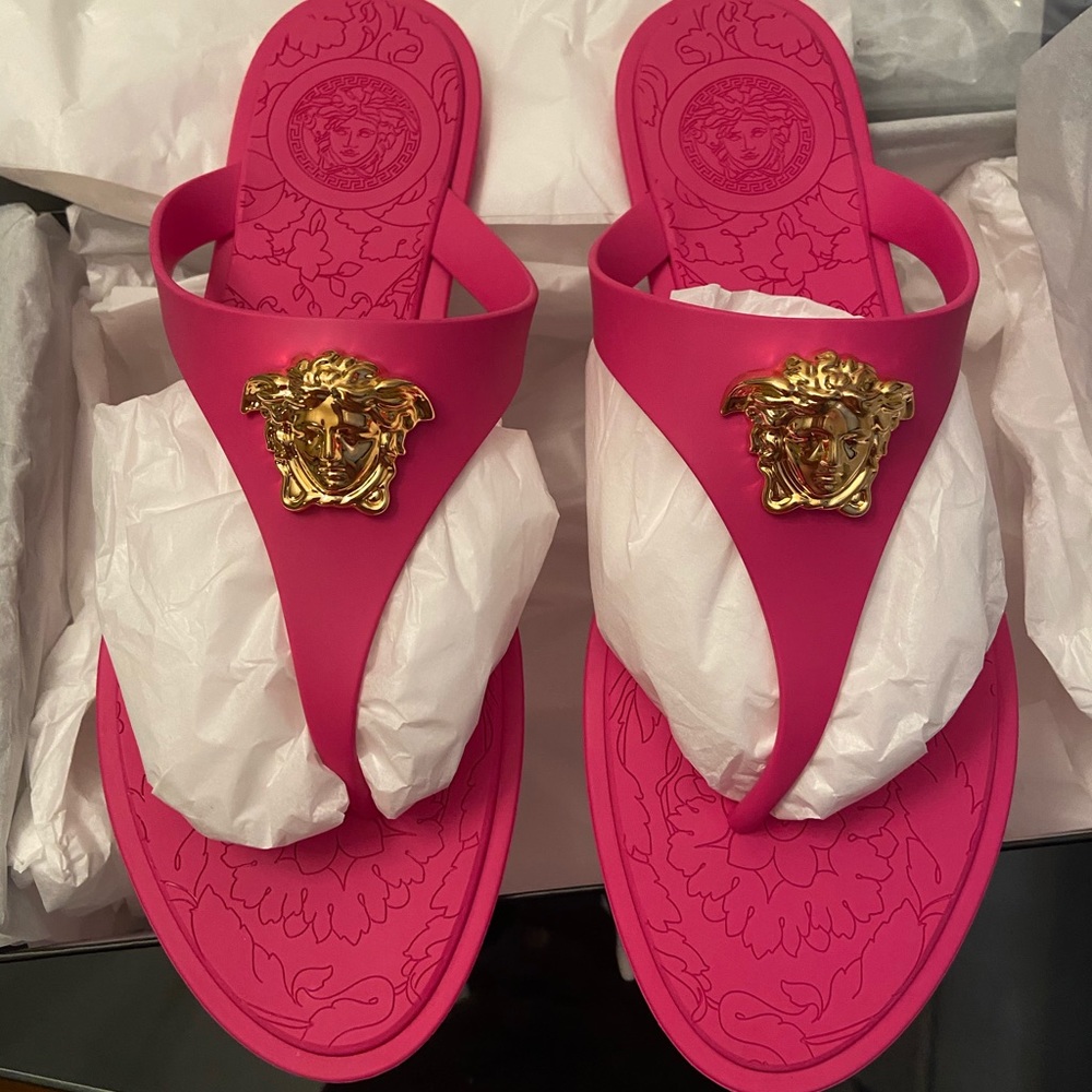 Versace Medusa thing sandals